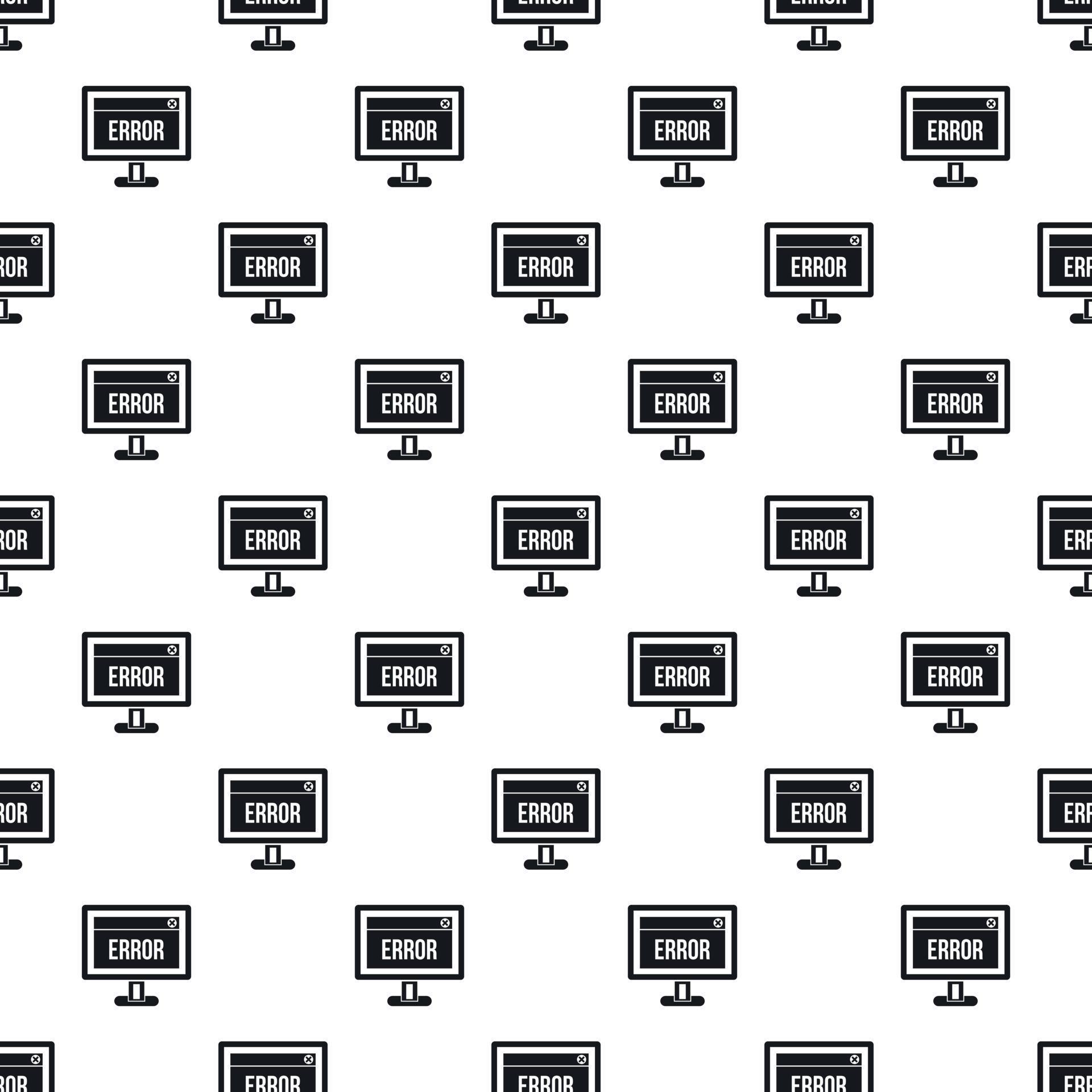 Monitor error pattern, simple style 15246449 Vector Art at Vecteezy