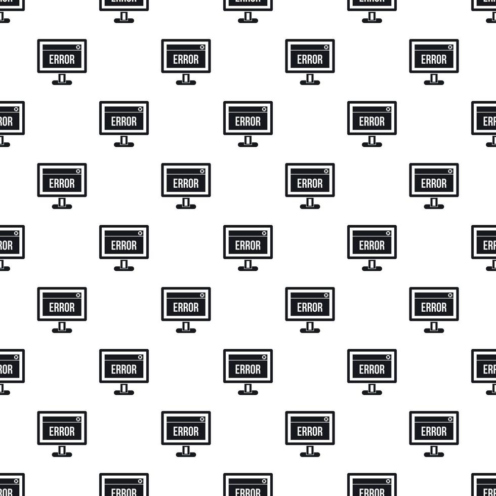 Monitor error pattern, simple style vector