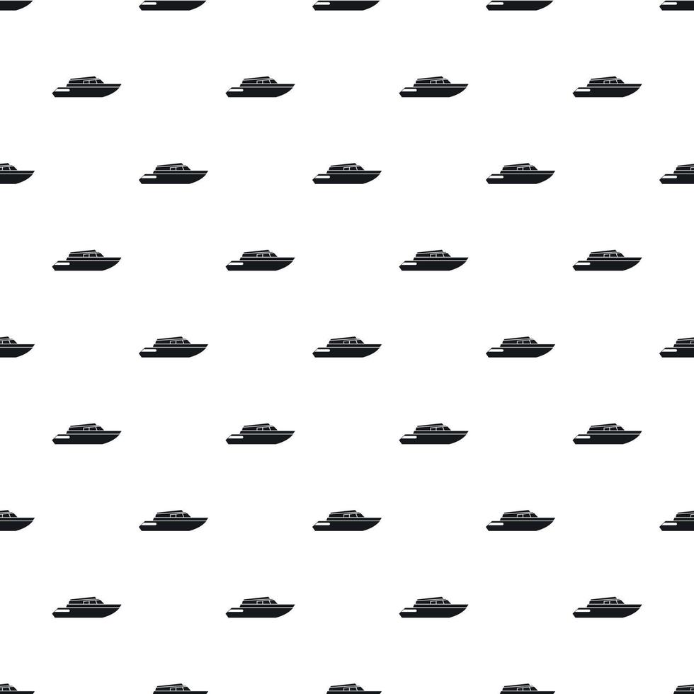 Planing powerboat pattern, simple style vector