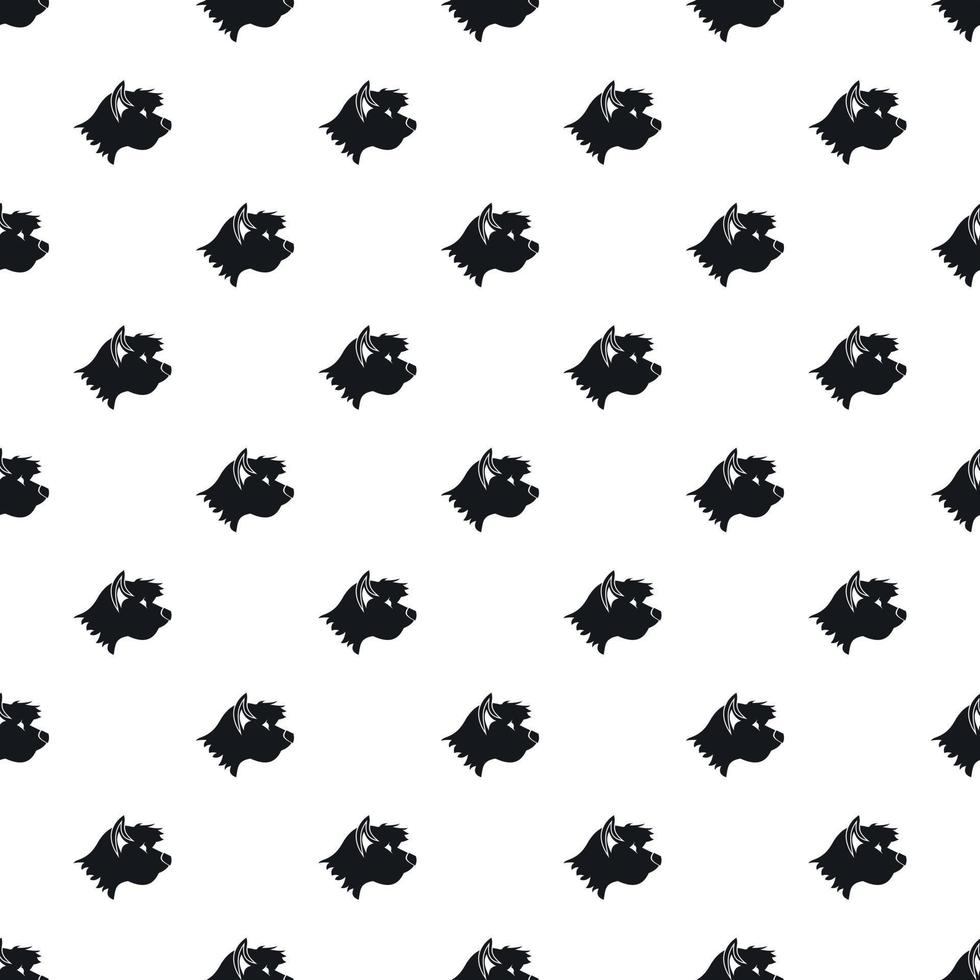 Great dane dog pattern, simple style vector