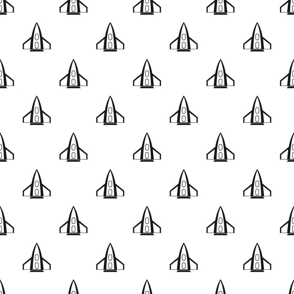 Space rocket for fly pattern, simple style vector
