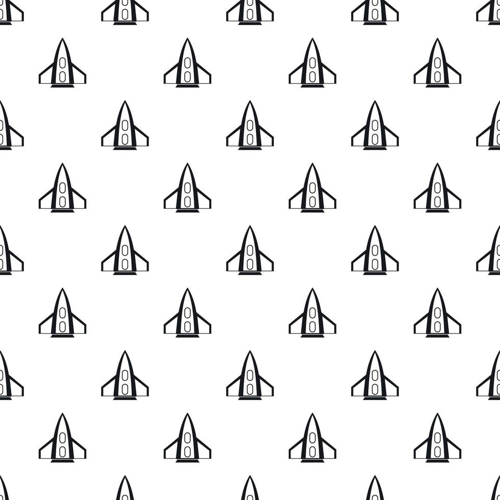 Space rocket for fly pattern, simple style vector