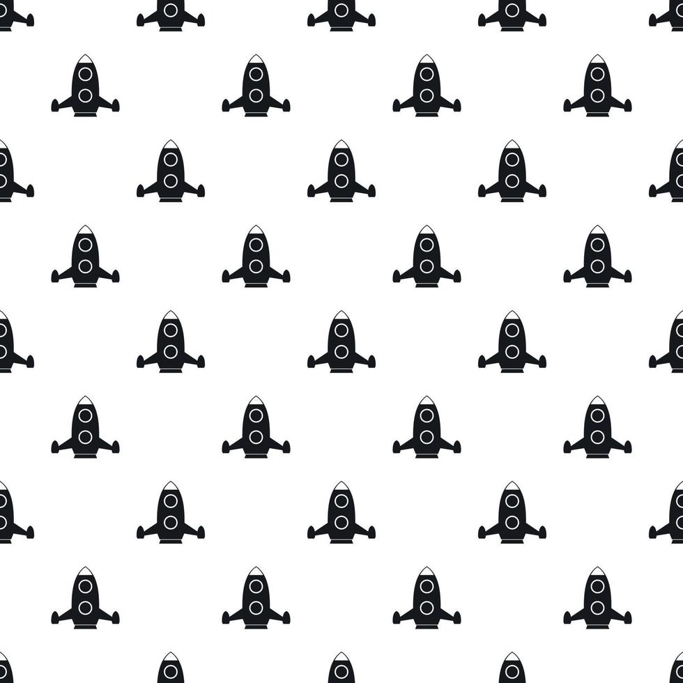 Rocket flies pattern, simple style vector