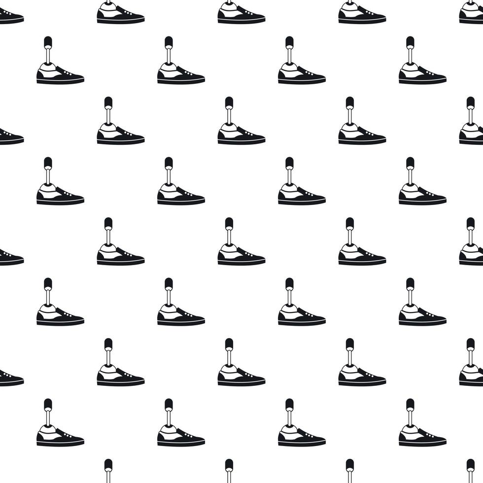 Prosthetic leg pattern, simple style vector