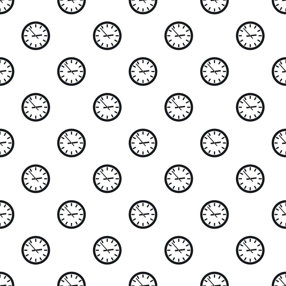 Wall clock pattern, simple style 15246493 Vector Art at Vecteezy