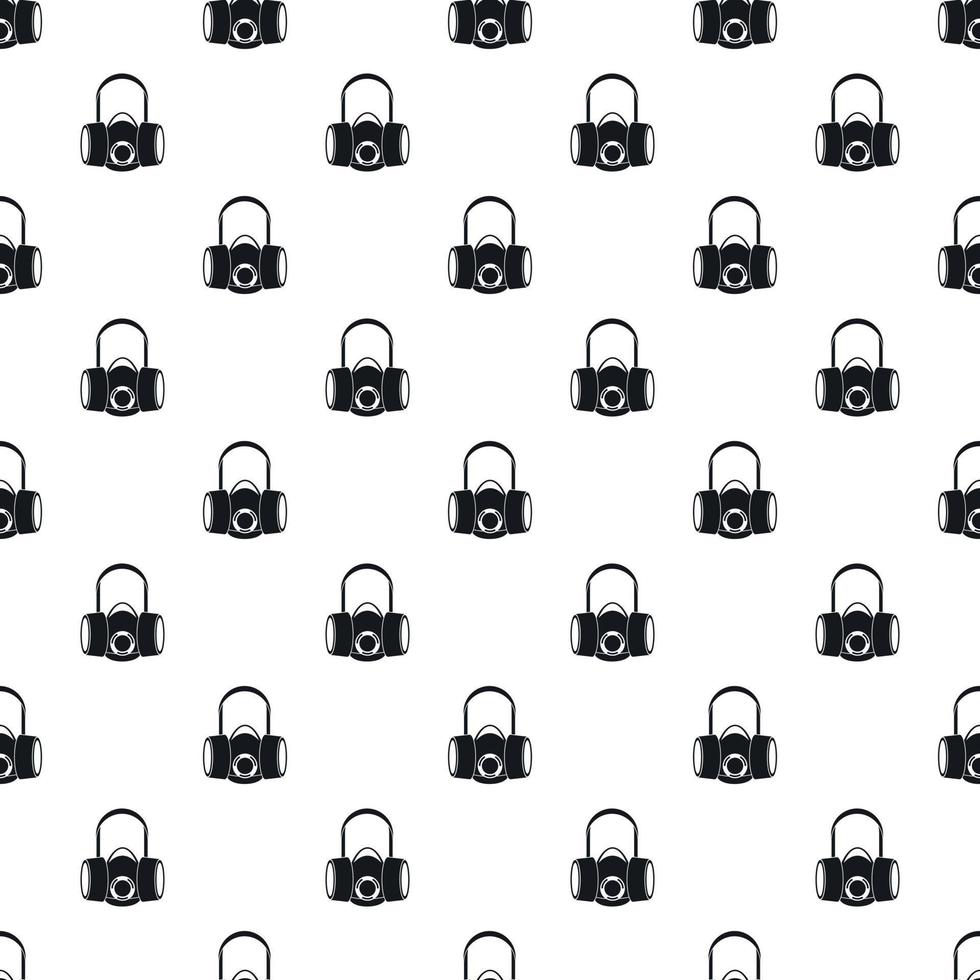 Gas half mask pattern, simple style vector