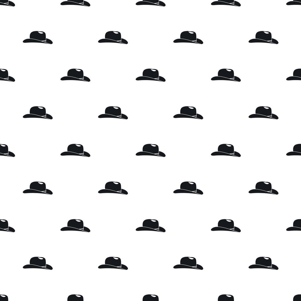 patrón de sombrero de vaquero, estilo simple vector