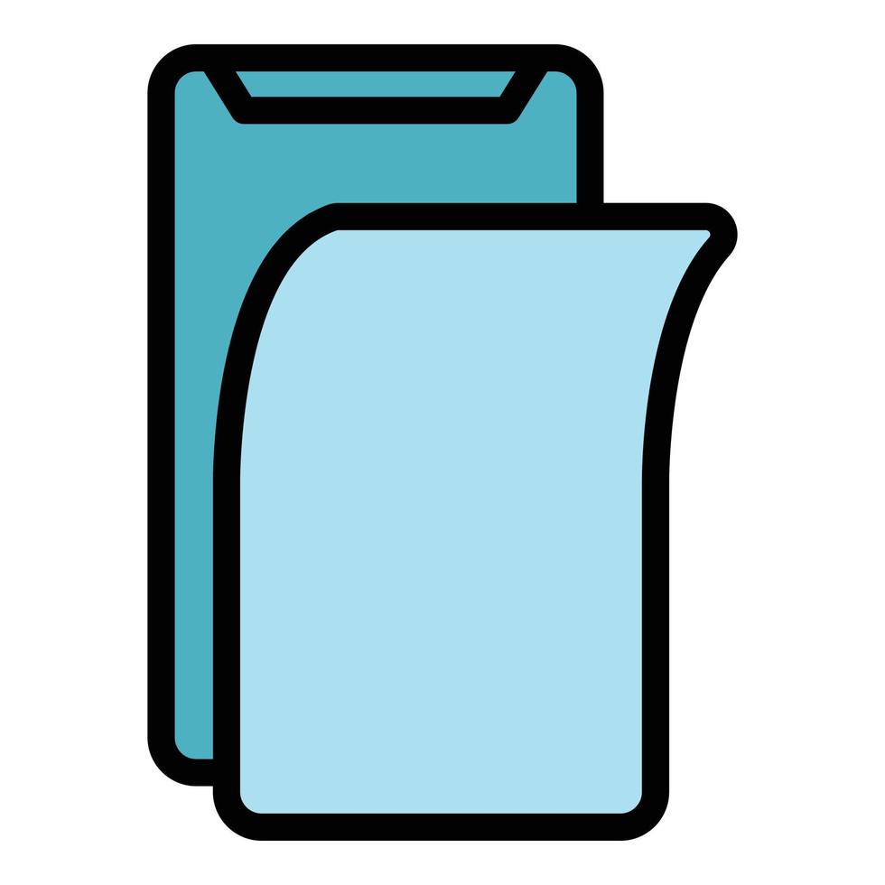 Protector display phone icon color outline vector