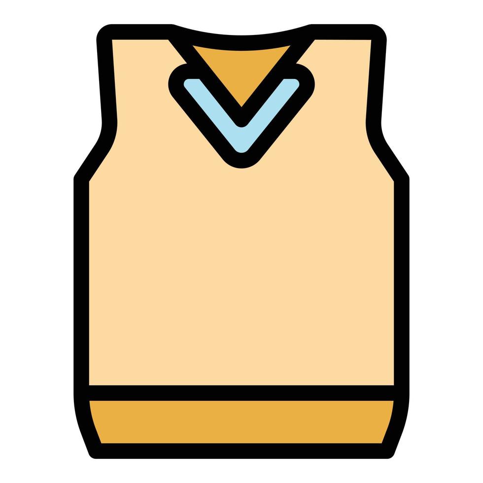 Student uniform icon color outline vector