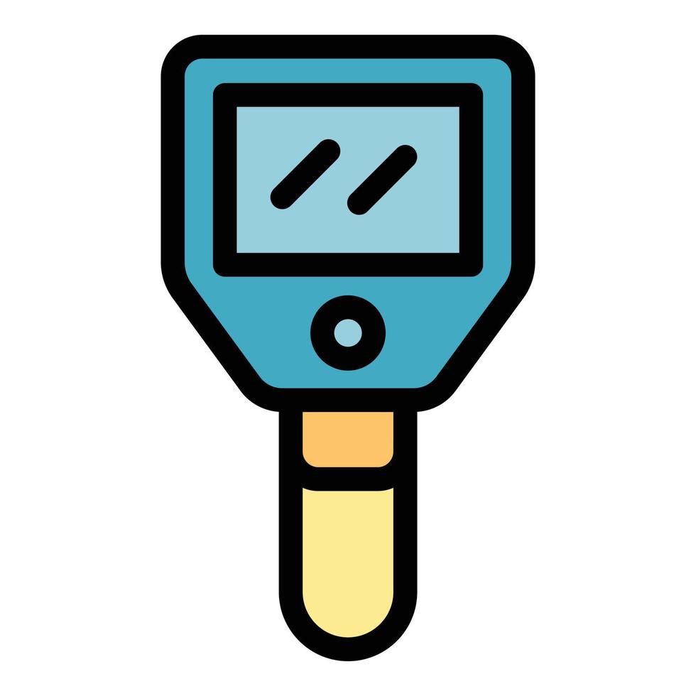 Sensor thermal imager icon color outline vector