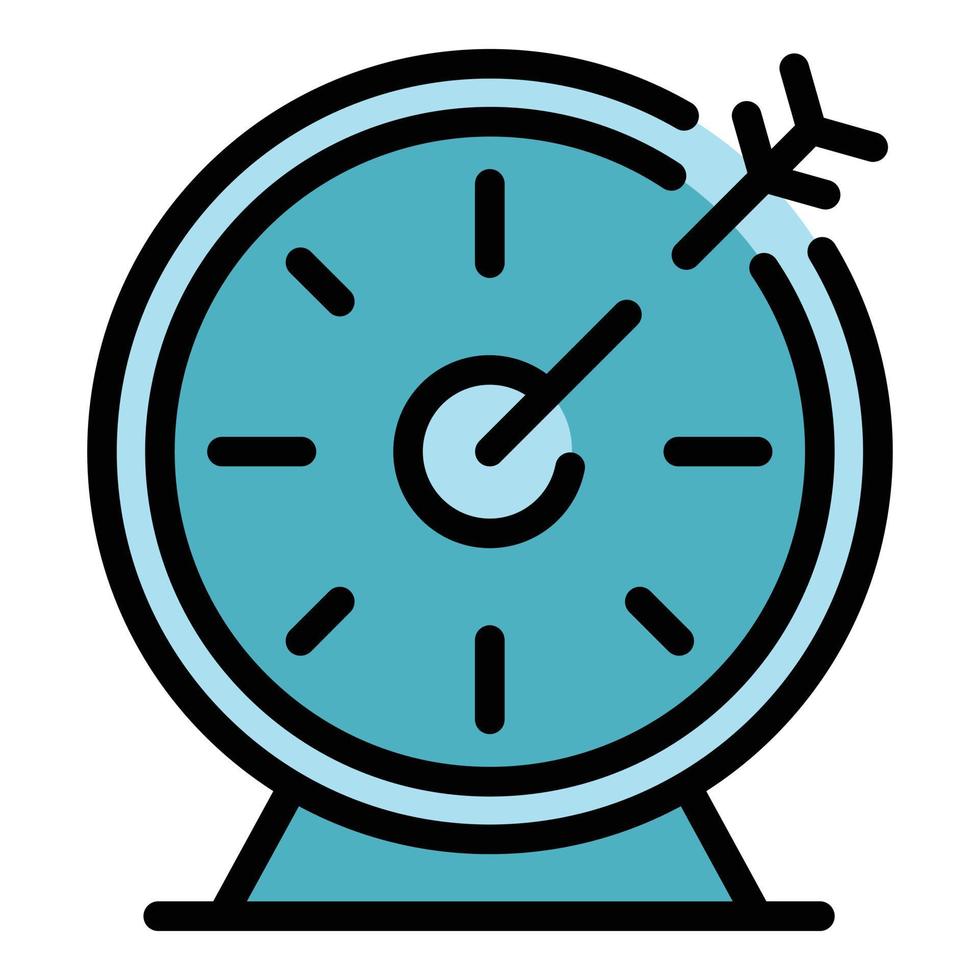 Working hours icon color outline vector