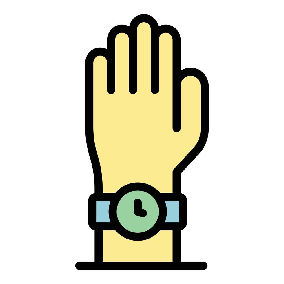 Hand watch new repair icon color outline vector