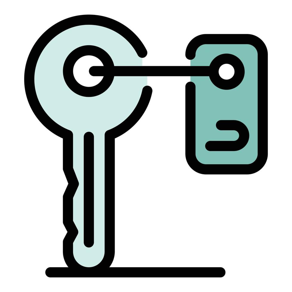 Key room icon color outline vector