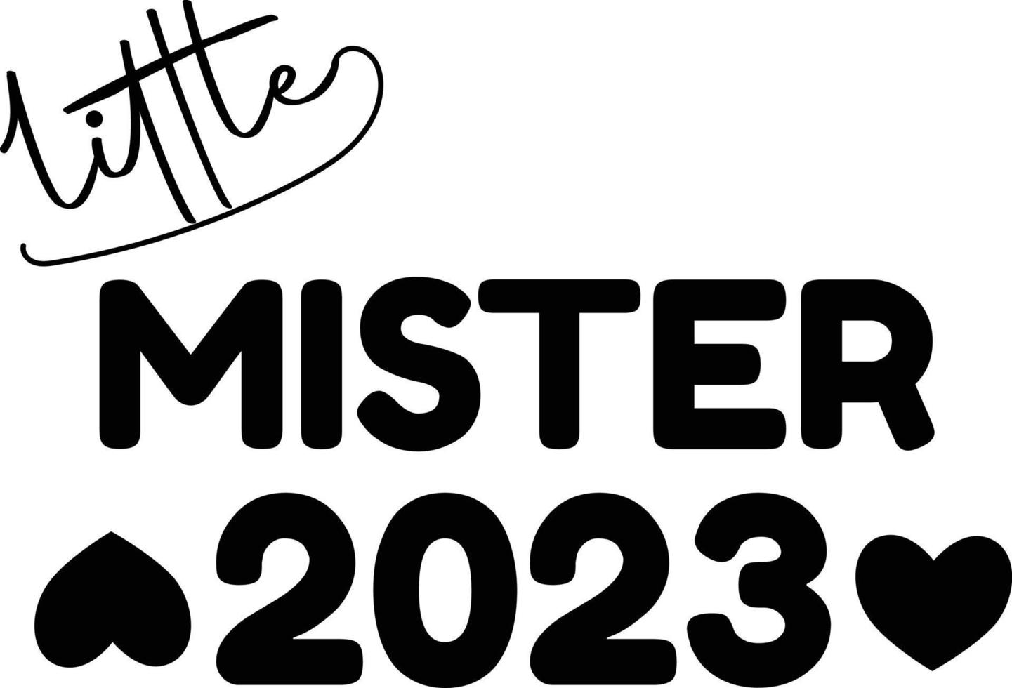Happy new year 2023 text typography design vector