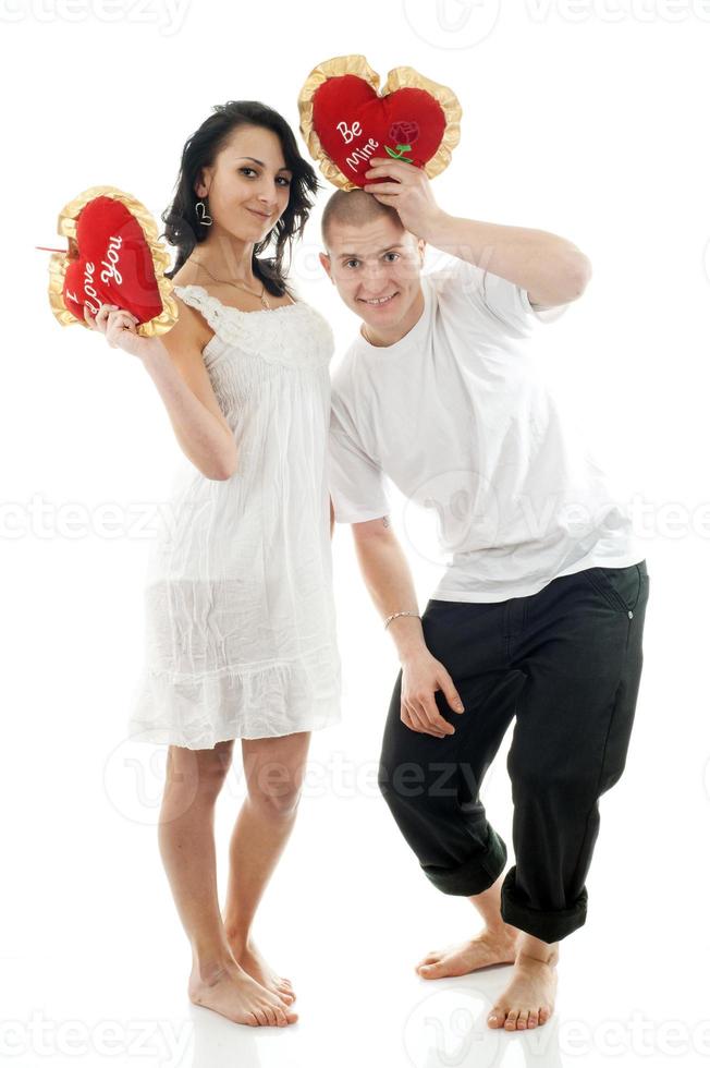 retrato de una joven pareja foto