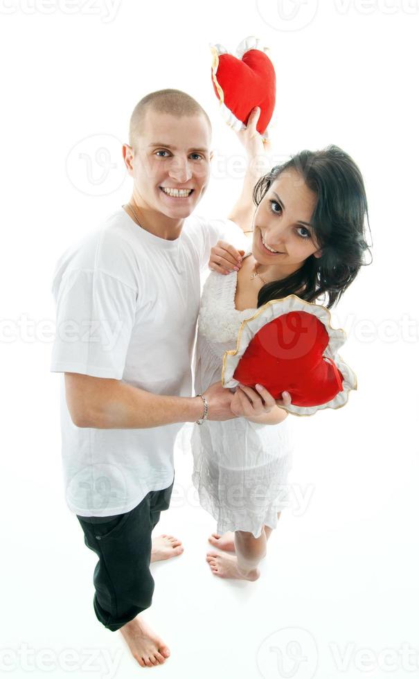 retrato de una joven pareja foto