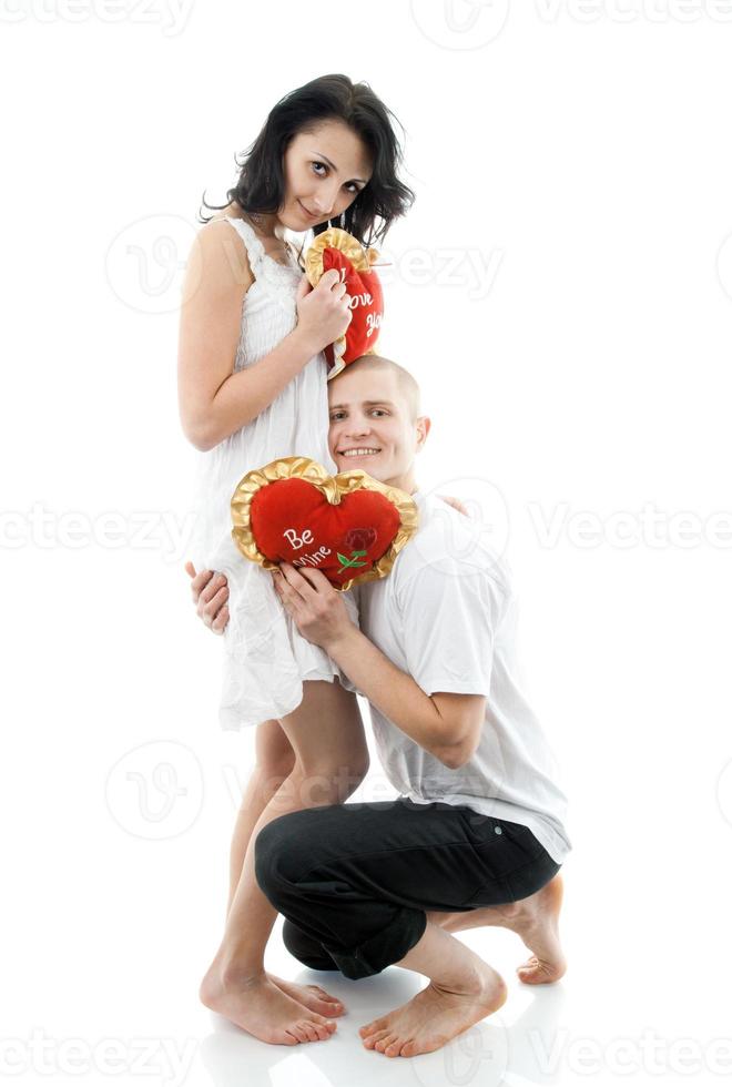 Portrait of a young couple photo