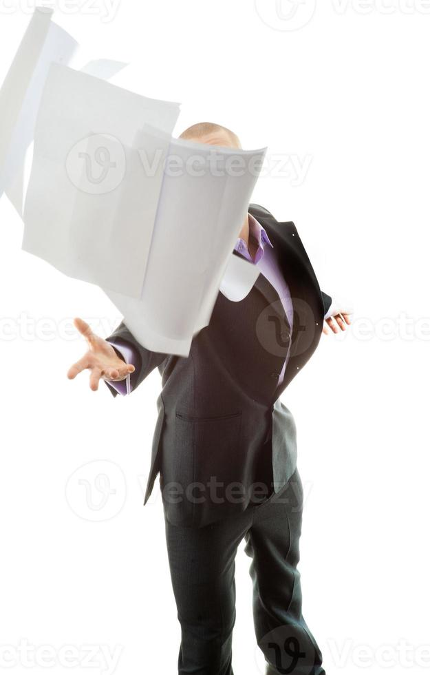 businessman on white photo