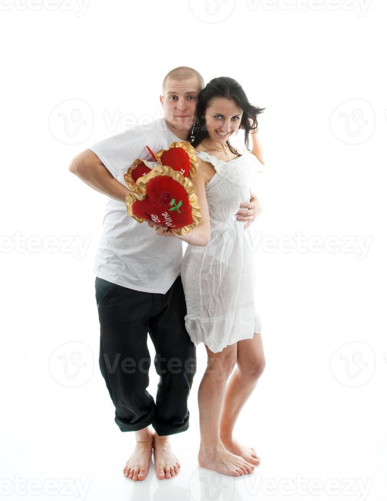 retrato de una joven pareja foto