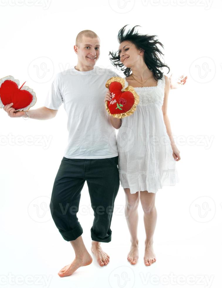 retrato de una joven pareja foto