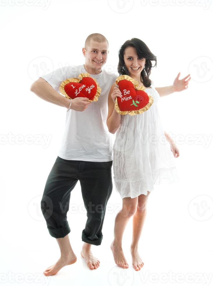 retrato de una joven pareja foto