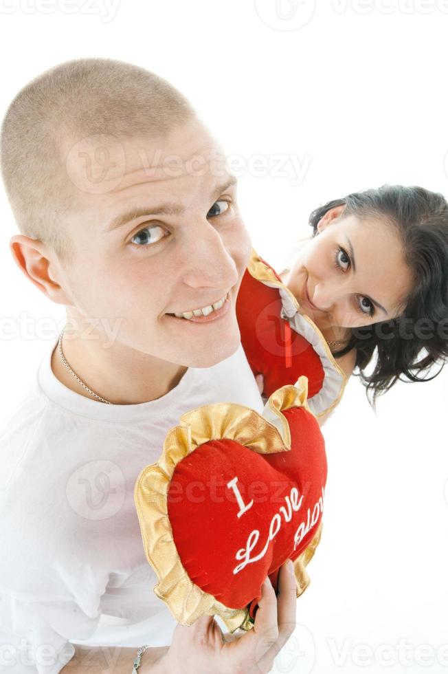 retrato de una joven pareja foto