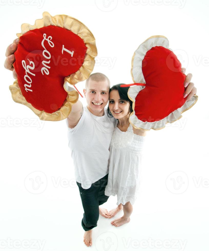 retrato de una joven pareja foto