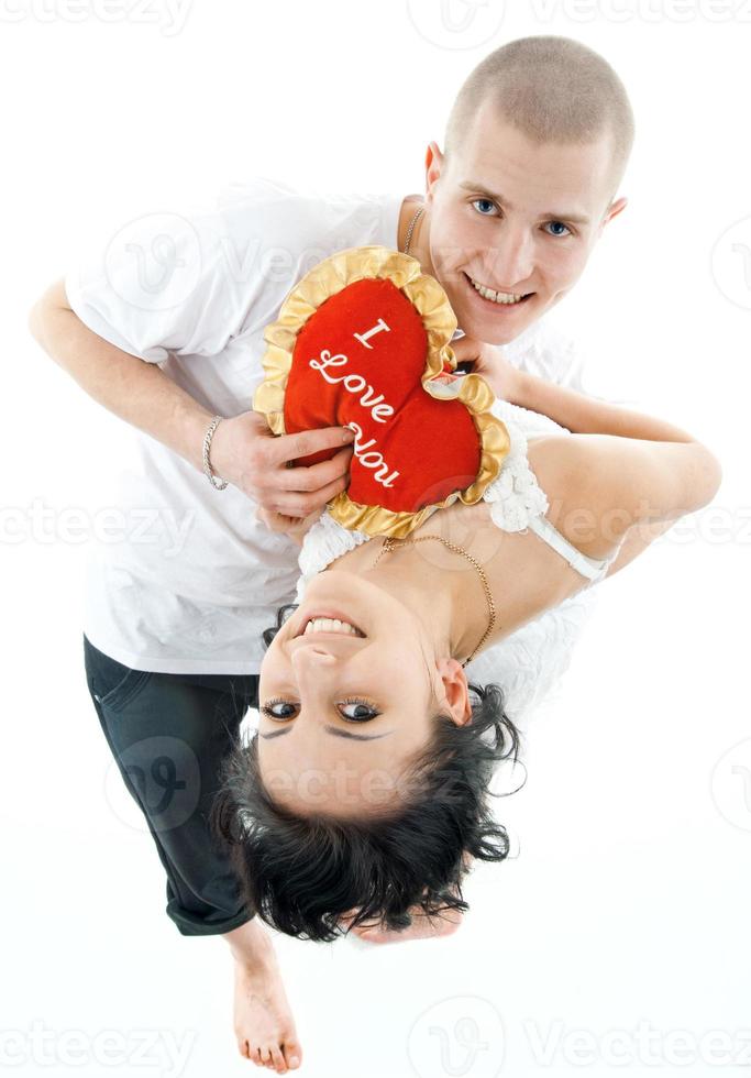 retrato de una joven pareja foto