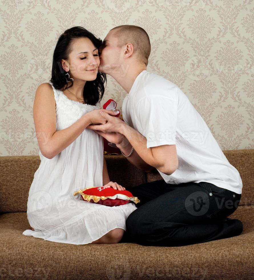 couple on the couch photo