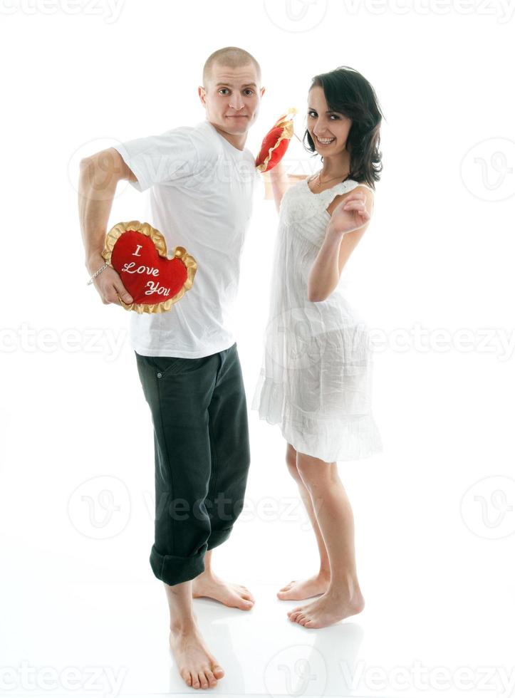 retrato de una joven pareja foto