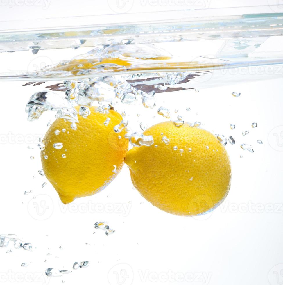 Lemon in the water photo