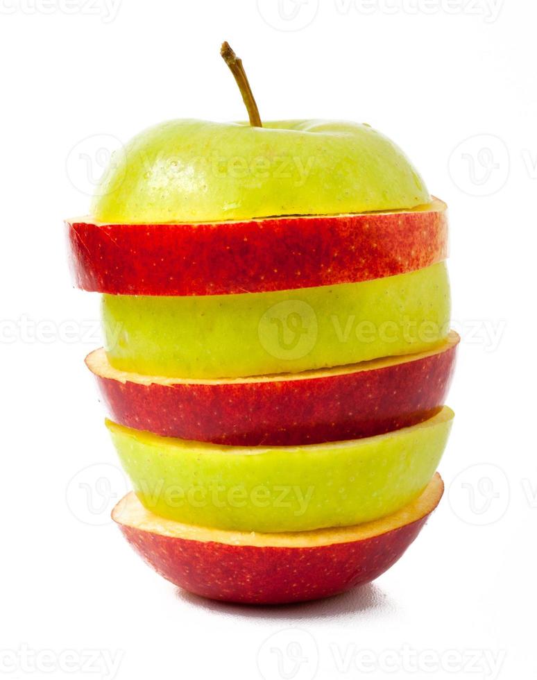 red and green apple photo