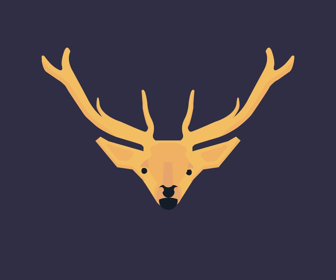 Deer design logo vector. Deer illustration, vector illustration