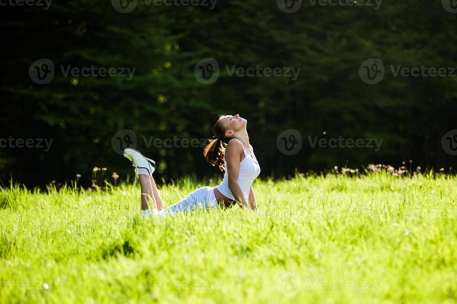 Sport woman training photo