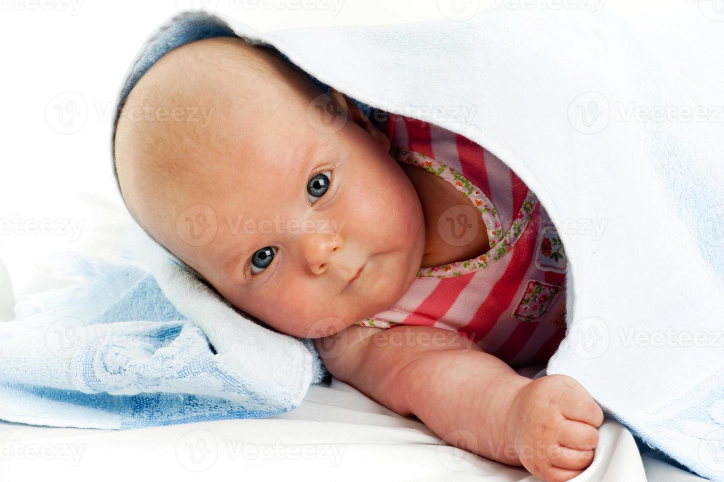 bebe niña soy una toalla foto