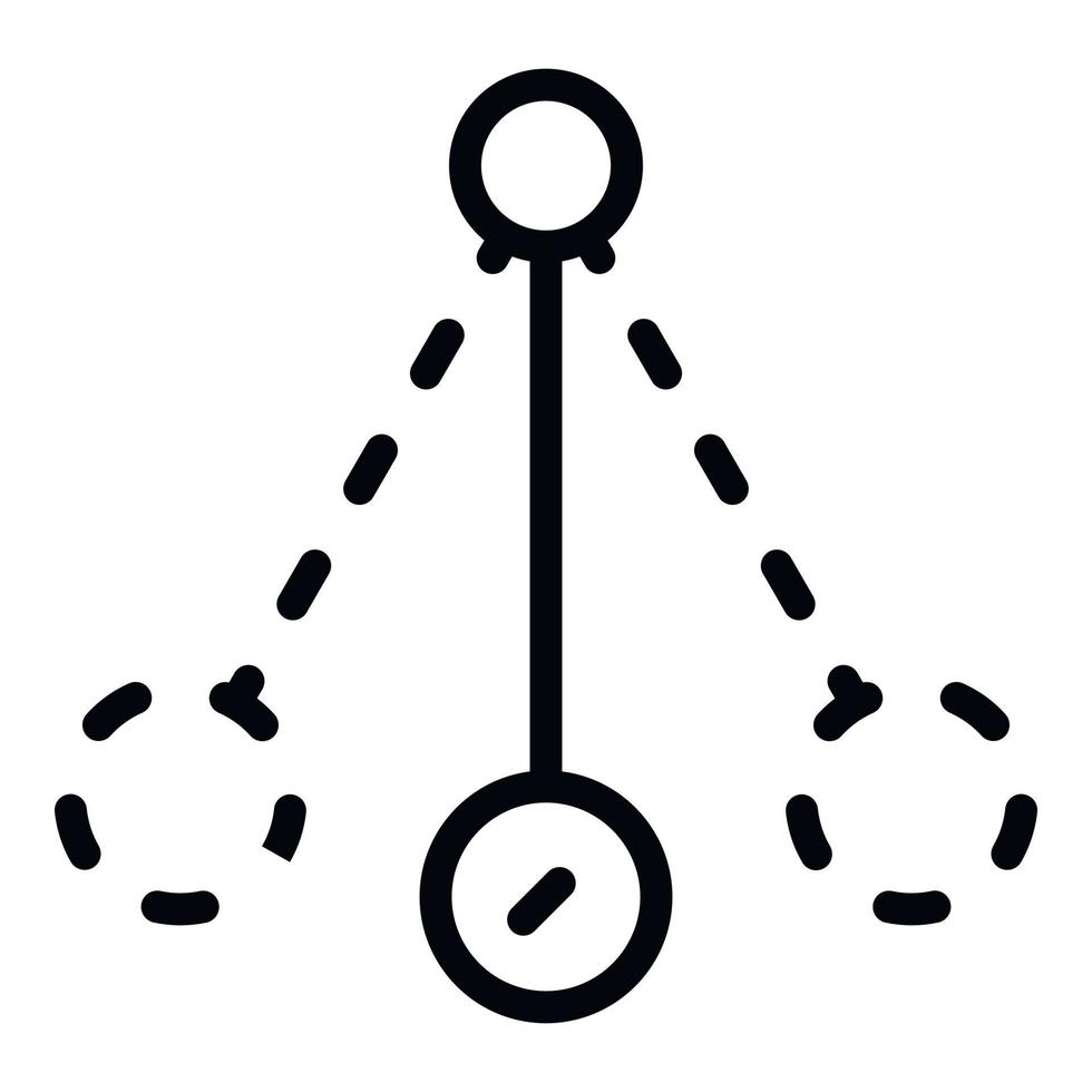 Hypnosis balance icon, outline style vector