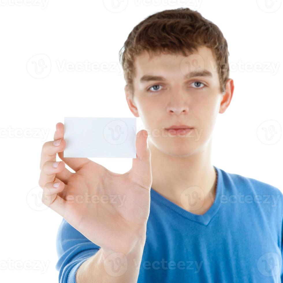 blank business card photo