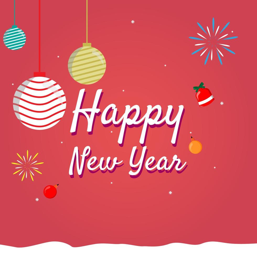 Happy new year 2023 with element background vector