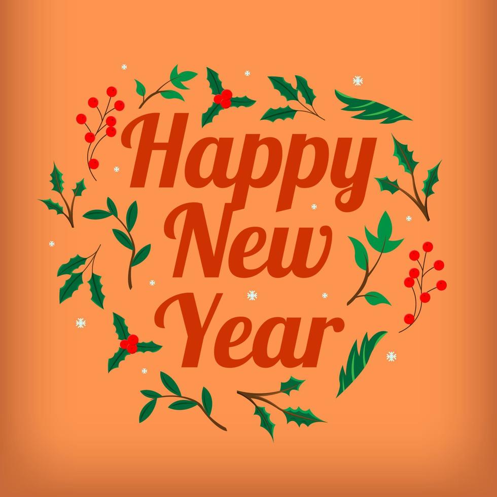 Lettering happy new year 2023 vector