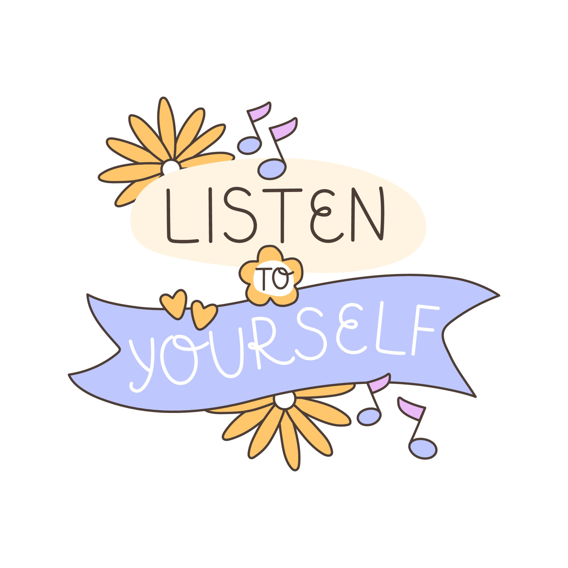 Listen to yourself a quote that encourages you to be able to live in