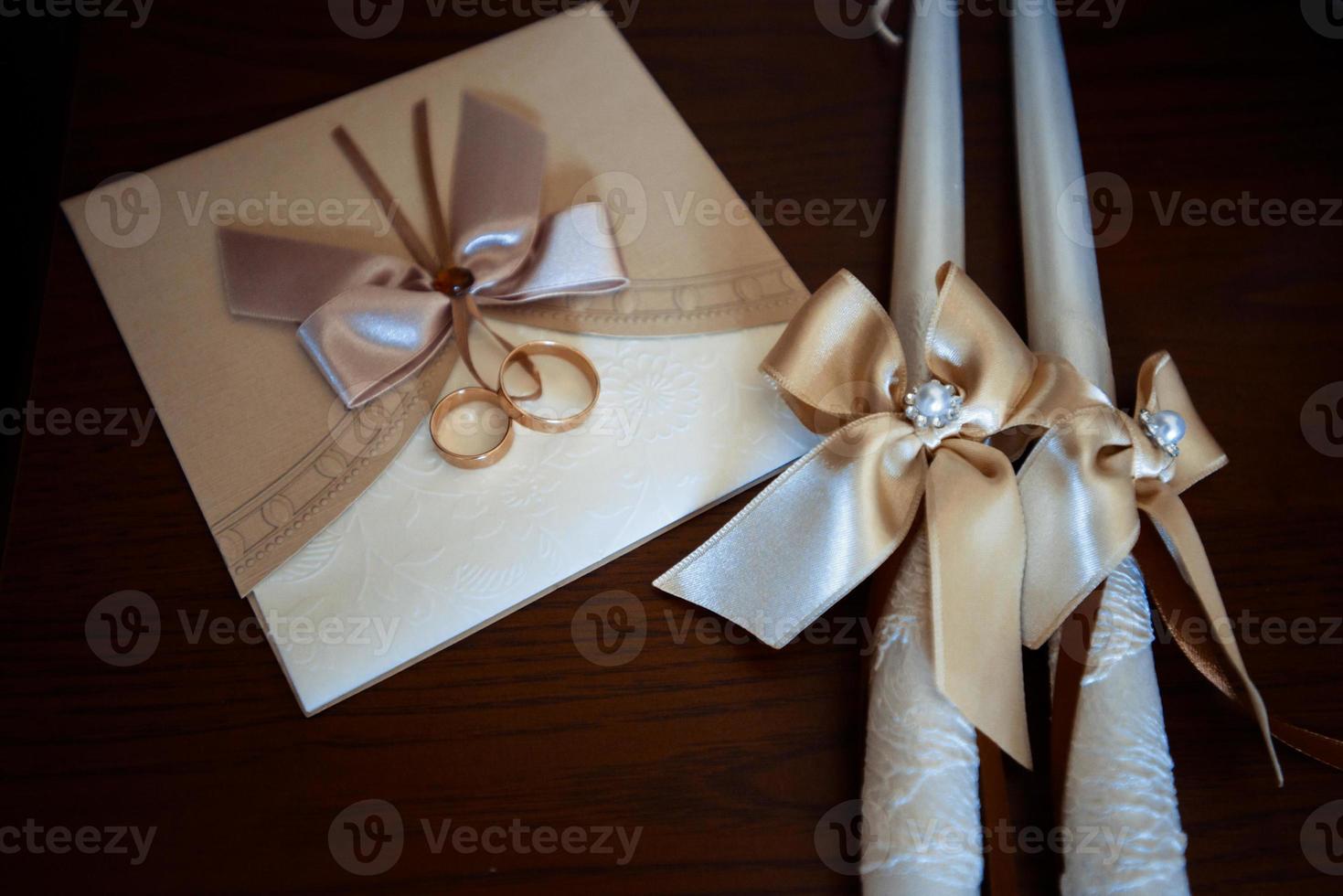 beautiful wedding invitation photo