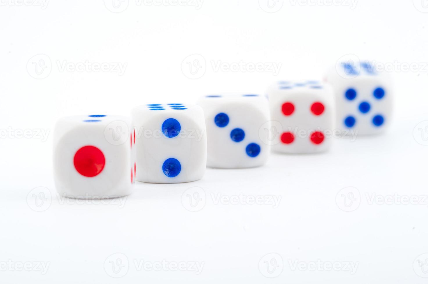 Dice on white photo