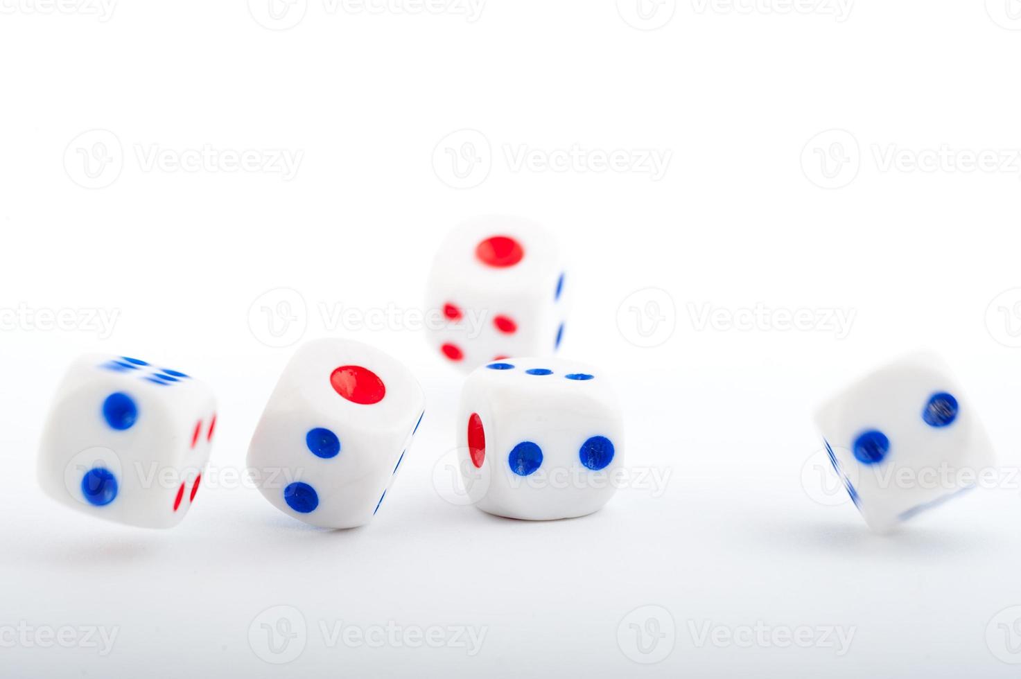 Dice on white photo