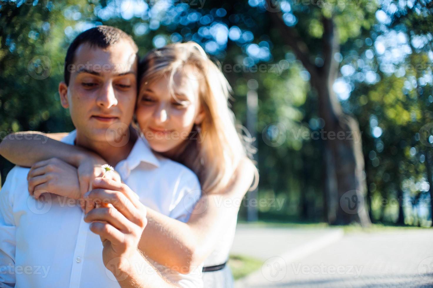 young romantic couple photo