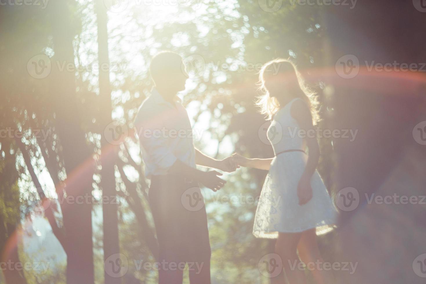 young romantic couple photo