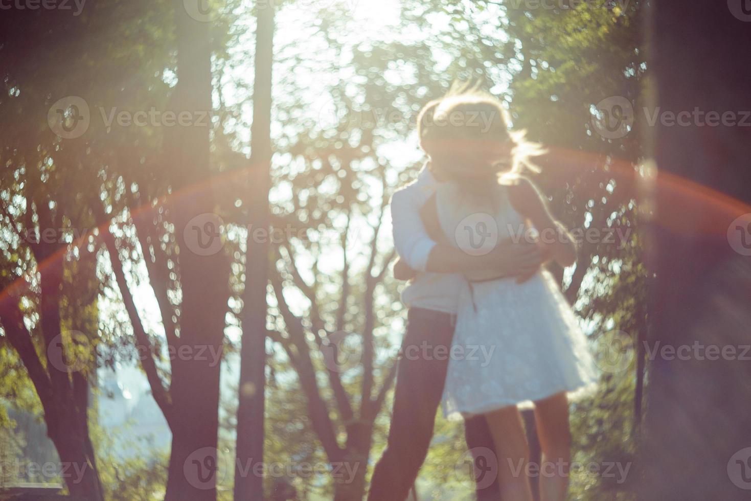 young romantic couple photo