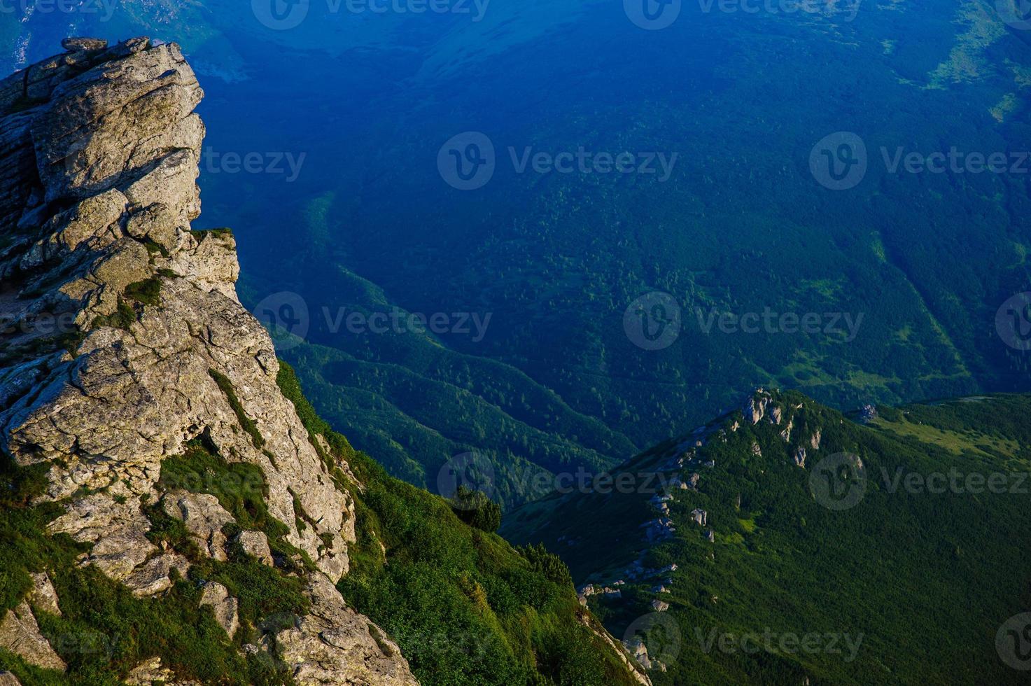 paisaje de verano en las montañas foto