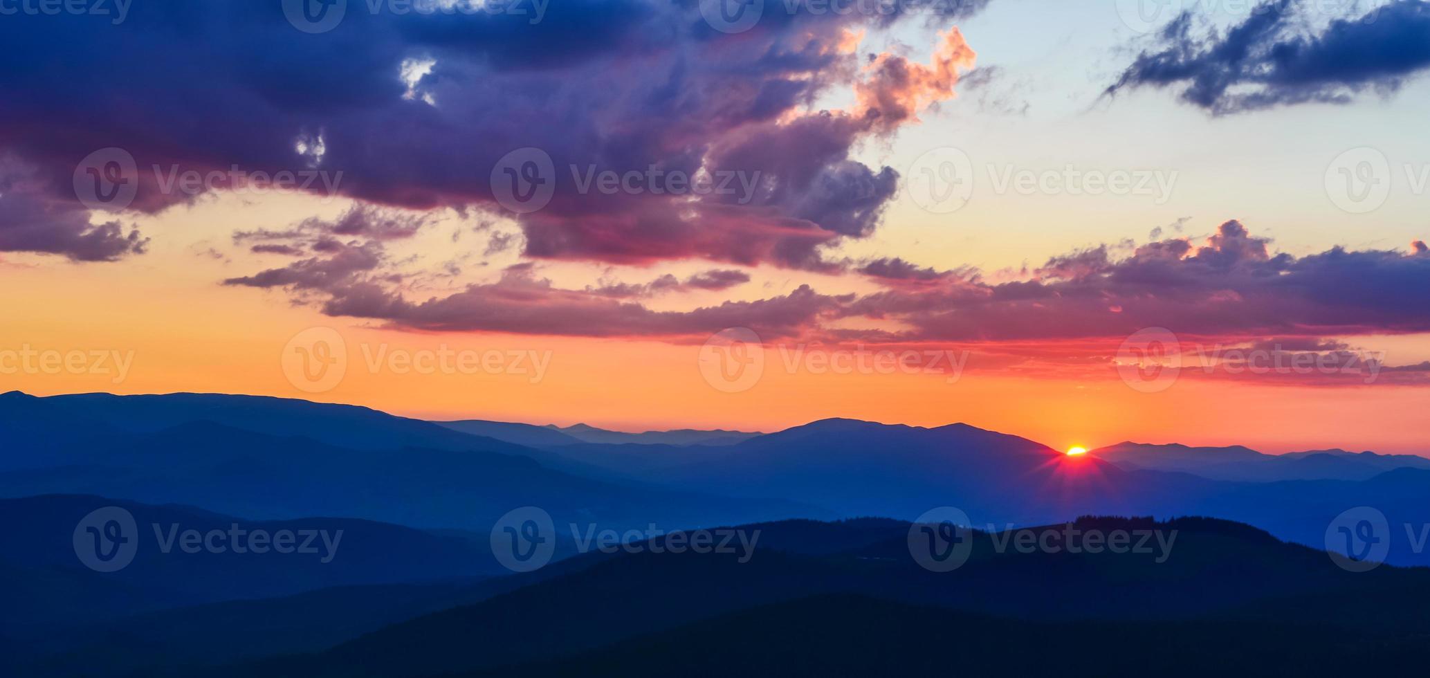 Colorful summer landscape photo