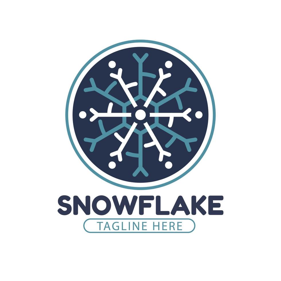 hand drawn winter logo element vector