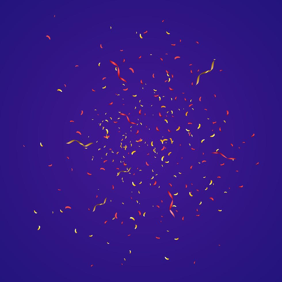 confeti de colores aislado. fondo de vector festivo